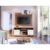 Conjunto Colibri Bancada E Painel Tv Até 55” Natural/OffWhite