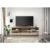 Bancada Rack Colibri Ubatuba Pare Tvs Até 80” Noce Milano/preto