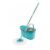 Kit Limpeza Mor Com Esfregão Mop + Balde + Refil 8295 Azul Com Cinza