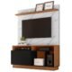 Estante Home Theater Tv Até 60 Pol Parati Noce Milano Preto Calacatta Colibri