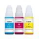 Kit 3 Refil Tinta Canon G190 G3110 G4100 G3100 C Y M