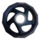 Anilha Olimpica Rubber 5 Furos De 2kg Wk013 Preto