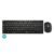 Teclado E Mouse Sem Fio 2.4 Ghz Multimidia Preto Usb Slim Tc202