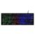 Teclado Gamer De Membrana Tkl Led Rainbow Preto