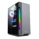 Gabinete Gamer Lateral De Vidro Mohawk Rgb Preto/Prata