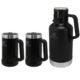 Kit 2 Canecas Cerveja Stanley 709Ml Garrafa Térmica Growler 1,9L Preto Matte