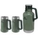 Kit 2 Canecas Cerveja Stanley 709Ml Garrafa Térmica Growler 1,9L Verde