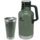 Kit Growler Cerveja 1,9l E Copo Térmico Com Tampa E Abridor 473ml Stanley Verde