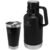 Kit Growler Cerveja 1,9l E Copo Térmico Com Tampa E Abridor 473ml Stanley Preto