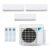 Ar-Condicionado Multi Split Inverter Daikin 24.000 BTUs (1x Evap HW 9.000 + 1x Evap HW 12.000 + 1x Evap HW 18.000) Quente/Frio 220V