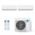 Ar-Condicionado Multi Split Inverter Daikin 24.000 BTUs (1x Evap HW 9.000 + 1x Evap HW 18.000) Quente/Frio 220V