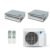 Ar-Condicionado Multi Split Inverter Daikin 24.000 BTUs (2x Evap Duto 12.000) Quente/Frio 220V