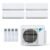 Ar-Condicionado Multi Split Inverter Daikin 28.000 BTUs (3x Evap HW 9.000 + 1x Evap HW 18.000) Quente/Frio 220V