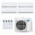 Ar-Condicionado Multi Split Inverter Daikin 34.000 (3x Evap HW 12.000 + 1x Evap HW 18.000) Quente/Frio 220V