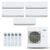 Ar-Condicionado Multi Split Inverter Daikin 38.000 BTUs (4x Evap HW 9.000 + 1x Evap HW 18.000) Quente/Frio 220V
