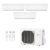 Ar-Condicionado Multi Split Inverter Fujitsu 18.000 BTUs (3x Evap HW 7.000) Quente/Frio 220V