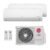 Ar-Condicionado Multi Split Inverter LG 18.000 (1x Evap HW 9.000 + 1x Evap HW 12.000) Quente/Frio 220V