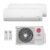 Ar-Condicionado Multi Split Inverter LG 18.000 (2x Evap HW 12.000) Quente/Frio 220V