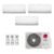 Ar-Condicionado Multi Split Inverter LG 21.000 (2x Evap HW 7.000 + 1x Evap HW 9.000) Quente/Frio 220V