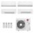 Ar-Condicionado Multi Split Inverter LG 48.000 (2x Evap HW 9.000 + 2x Evap Cassete 1 Via 18.000) Quente/Frio 220V