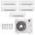 Ar-Condicionado Multi Split Inverter LG 48.000 (5x Evap Cassete 1 Via 9.000) Quente/Frio 220V