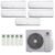 Ar-Condicionado Multi Split Inverter R-32 Gree 42.000 (4x Evap HW 9.000 + 1x Evap HW 18.000) Quente/Frio 220V
