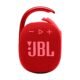 Caixa De Som Jbl Clip4 Vermelho Bluetooth 5.1 Ip67 À Prova D’água E Poeira, Usb, Mosquetão Integrado, Bateria De Até 10H