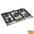 Cooktop 5 bocas Brastemp Gourmand inox com Duplachama e Trempe com Ferro Fundido – BDK75DR