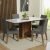 Conjunto Sala De Jantar Mesa Tampo De Vidro 4 Cadeiras Rustic/Branco/Silver Avril Madesa