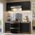 Armário De Cozinha Completa 180cm Rustic/Preto Glamy Madesa 12