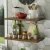 Kit 2 Prateleiras Suspensas Para Cozinha Madesa 60 Cm Com Mão Francesa Rustic