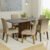 Conjunto Sala De Jantar Mesa Tampo De Madeira 6 Cadeiras Rustic/Cinza/Imperial Renata Madesa
