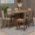 Conjunto Sala De Jantar Mesa Tampo De Madeira 6 Cadeiras Rustic/Bege Marrom Wendy Madesa Cor:Rustic/Bege Marrom