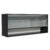 Armário Aéreo 120cm 2 Portas Correr Vidro Neutral 1 Nicho Preto Reims Madesa Cor:Preto