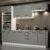 Armário De Cozinha Completa 270cm Branco Cinza Agata Madesa 02