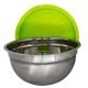 Tigela Bowl Saladeira Inox 20cm Com Tampa Verde – Yins Home