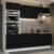 Armário De Cozinha Completa 270cm Branco/Preto Agata Madesa 01