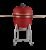 Churrasqueira Kamado Ultra Rasco Vermelho C/ Grelha Aço Inox, Suporte E Mesas. Ideal P/ 20 Pessoas