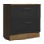 Balcão 80 Cm 2 Gavetas Rustic/Preto Agata Madesa
