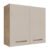 Armário Aéreo 70 Cm 2 Portas Rustic/Crema Agata Madesa