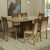 Conjunto Sala De Jantar Mesa Tampo De Madeira 6 Cadeiras Crema/Rustic/Bege Augusta Madesa