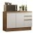 Balcão De Pia Madesa Glamy 120 Cm 2 Portas E 3 Gavetas (Com Tampo) Rustic/Branco