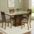 Conjunto Sala De Jantar Mesa Tampo De Vidro 4 Cadeiras Crema/Rustic/Bege Greta Madesa