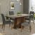 Conjunto Sala De Jantar Mesa Tampo De Madeira 4 Cadeiras Rustic/Crema/Silver Ashley Madesa