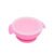 Tigela De Silicone Com Base De Sucção E Tampa Pink