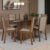 Conjunto Sala De Jantar Mesa Tampo De Vidro 6 Cadeiras Rustic/Crema/Sintético Bege Yolanda Madesa