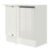 Balcão De Canto Madesa Smart 100% Mdf Com Tampo Porta Branco Brilho