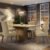 Conjunto Sala De Jantar Mesa Tampo De Vidro 4 Cadeiras Rustic/Crema/Imperial Aryeli Madesa