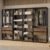 Guarda-Roupa Closet Modulado Valencia 4 Gavetas 258cm Rustic/Preto Madesa 02 Cor:Rustic/Preto