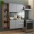 Armário De Cozinha Compacta 180cm Rustic/Cinza Easy Madesa